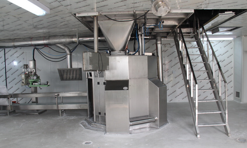 powder packing line