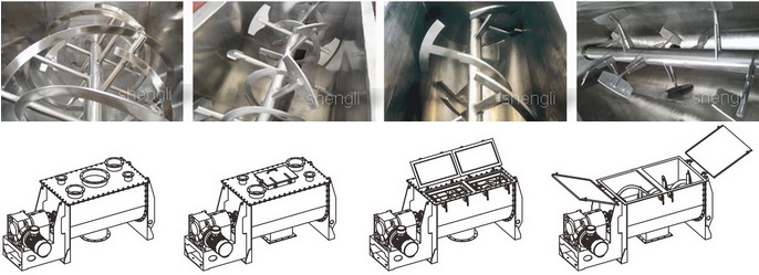卧式螺带混合机